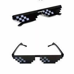 Funny Mosaic Black Sunglasses