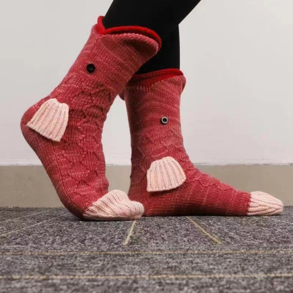 Knit Crocodile Socks