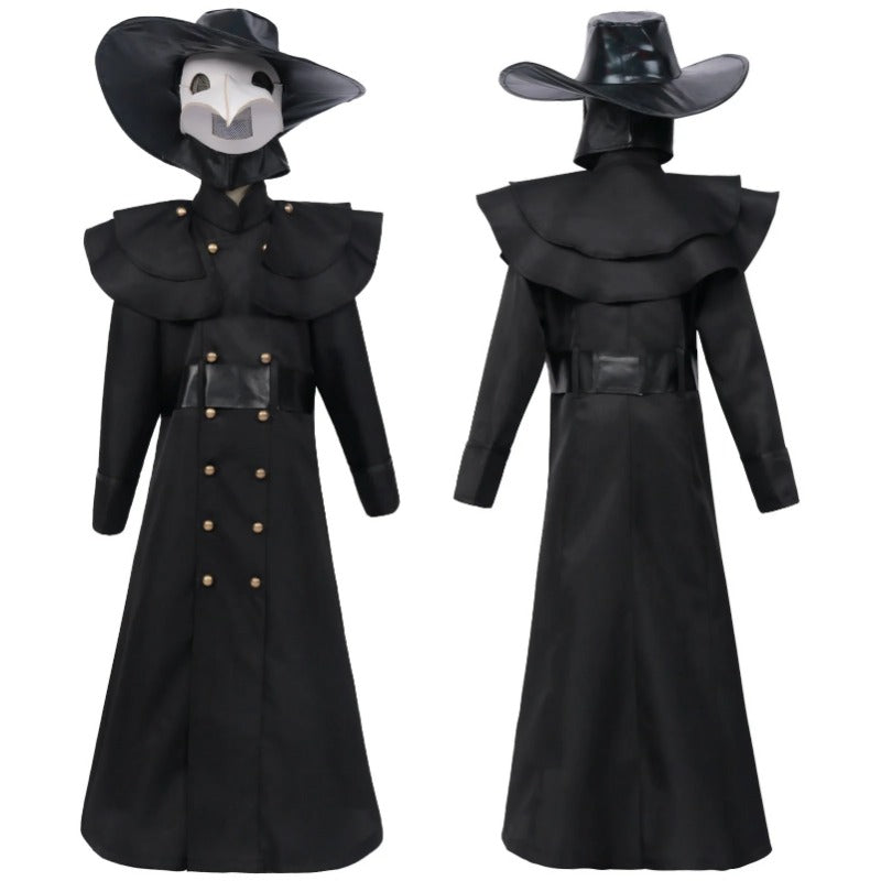 Unisex Medieval Steampunk Style Plague Doctor Cosplay Costume