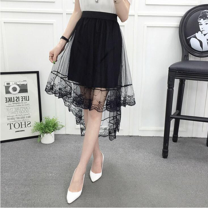 Women's Sexy Lace Mesh Summer Skirt