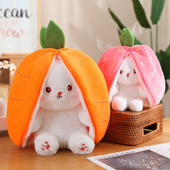 Strawberry Bunny Transformed Rabbit Plush