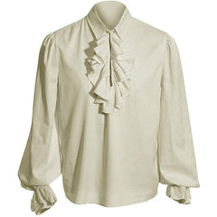 Vampire Style Renaissance Steampunk Ruffled Medieval Shirt