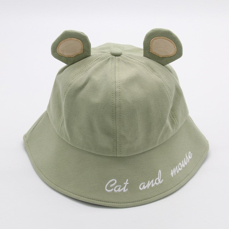 Summer Kawaii Frog Embroidery Fisherman's Hat