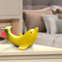 Cute Banana Dolphin Home Decor Garden Statues