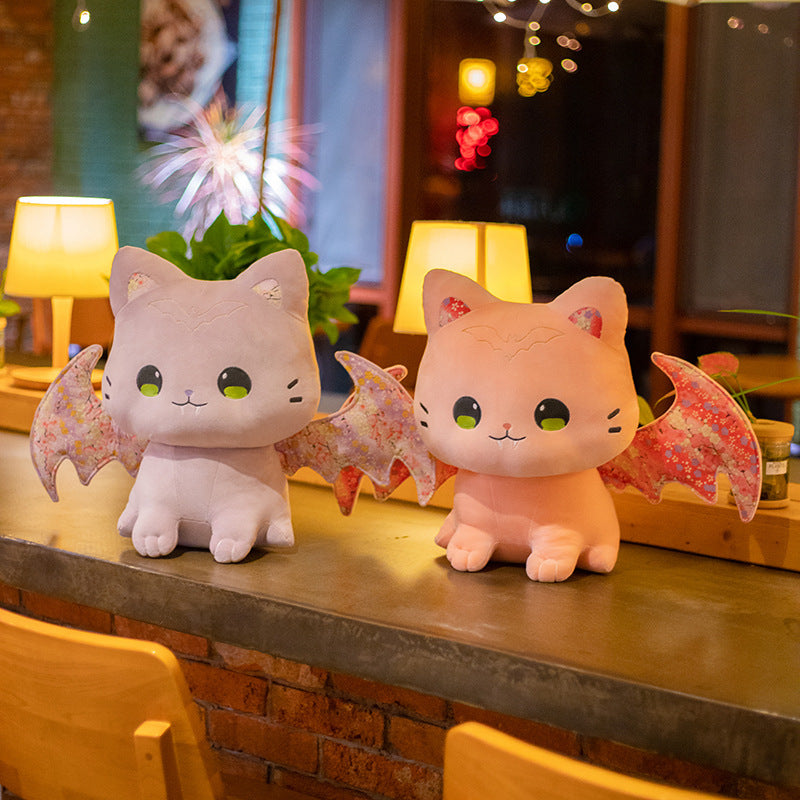 Kawaii Sakura Bat Cat Doll Cat Plush Toy