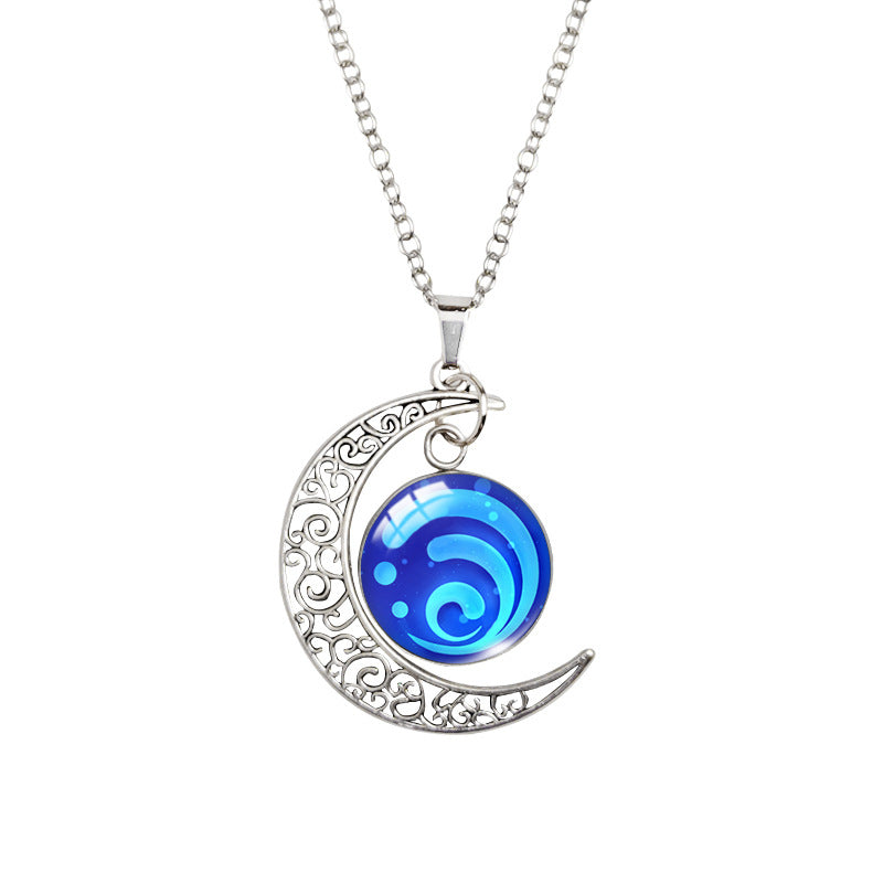 Moon Style Seven Elements Necklace