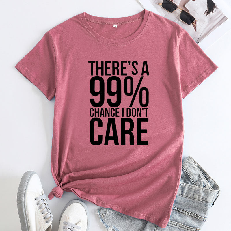 Casual Letter Printed Women's Short Sleeved T-shirt