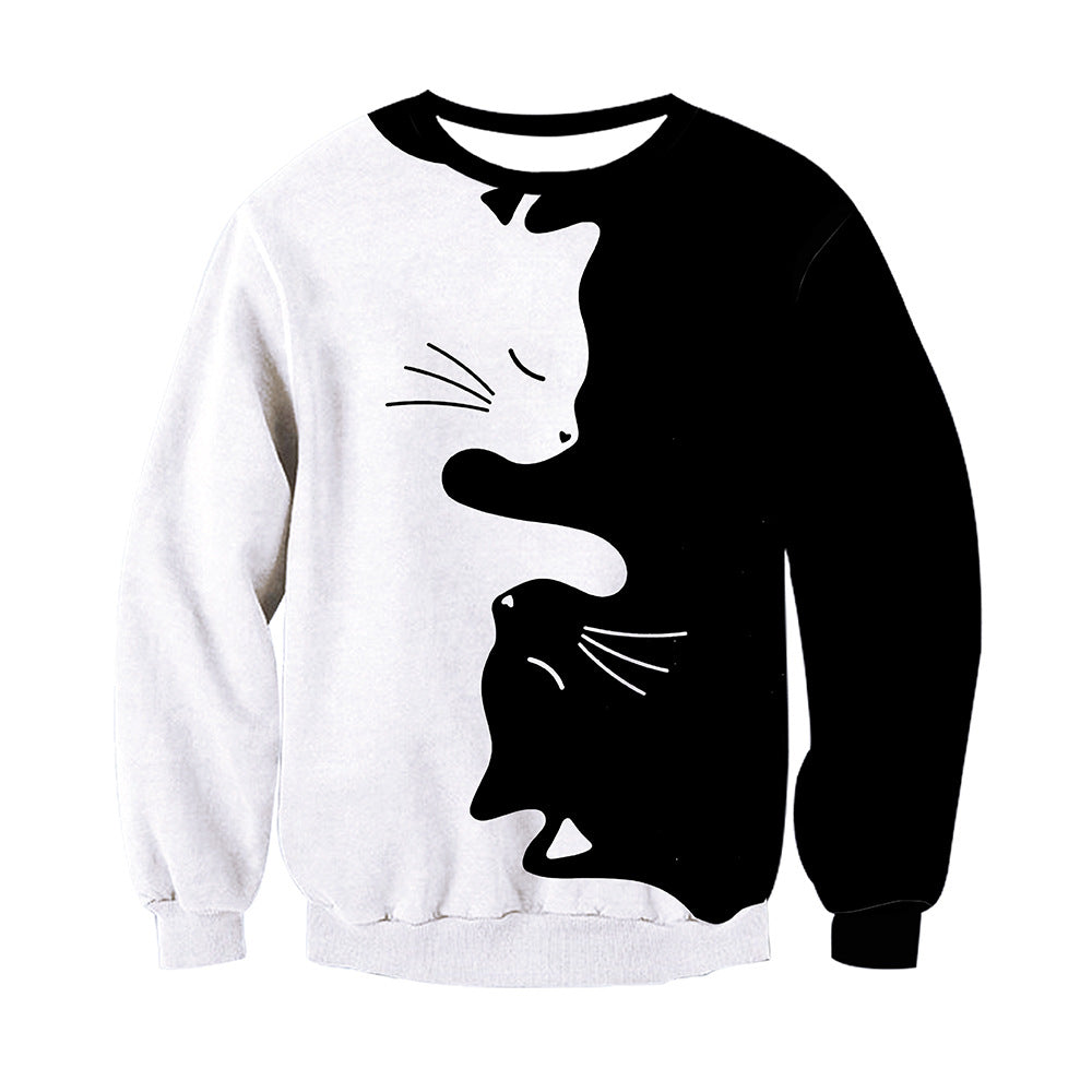 Trendy 3D Print Cool Animal Long Sleeved Sweatshirt