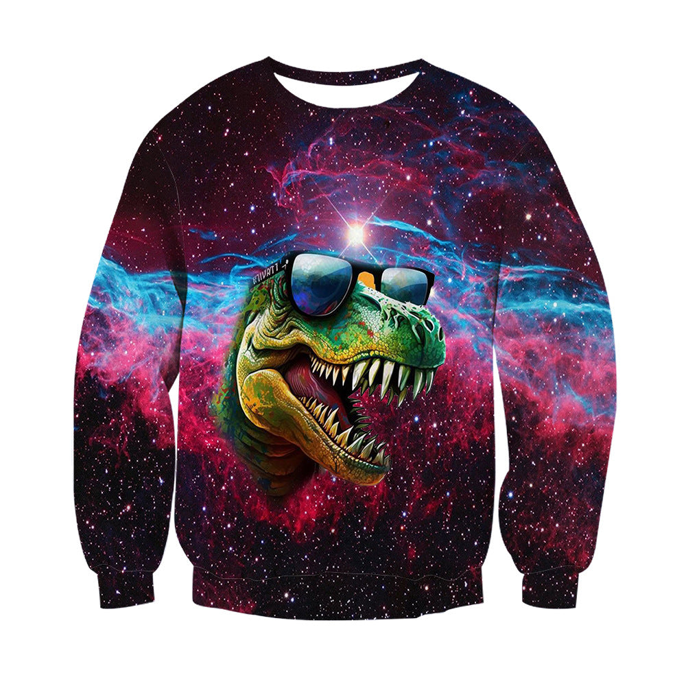 Trendy 3D Print Cool Animal Long Sleeved Sweatshirt