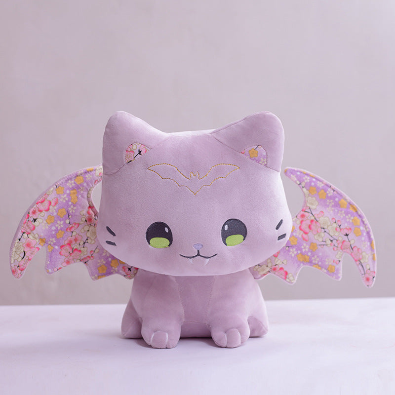 Kawaii Sakura Bat Cat Doll Cat Plush Toy