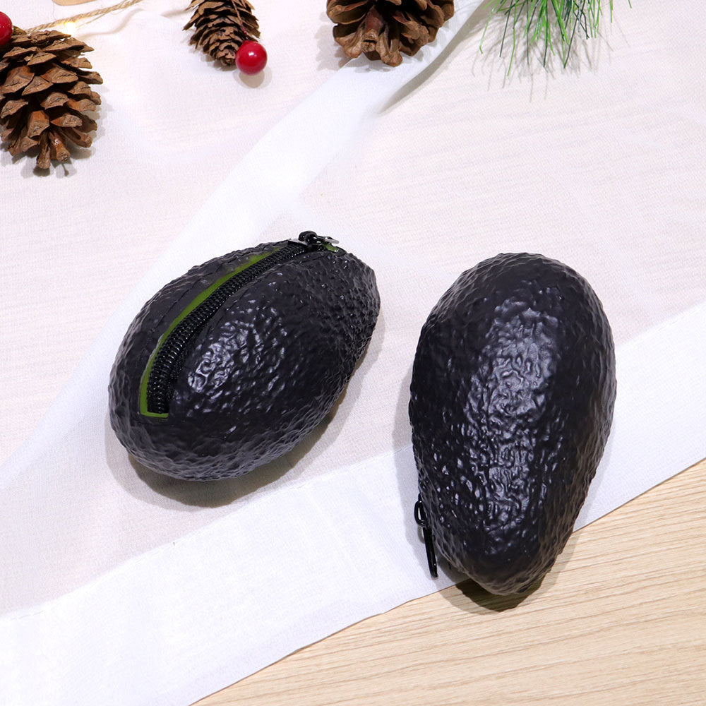 Simulated Avocado Coin Purse Wallet Funny Gifts