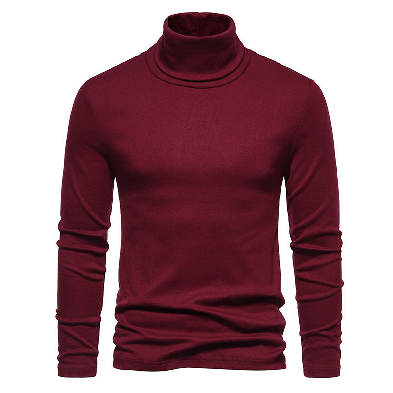 Men's Fashion High Neck Fleece Fit Base Shirt