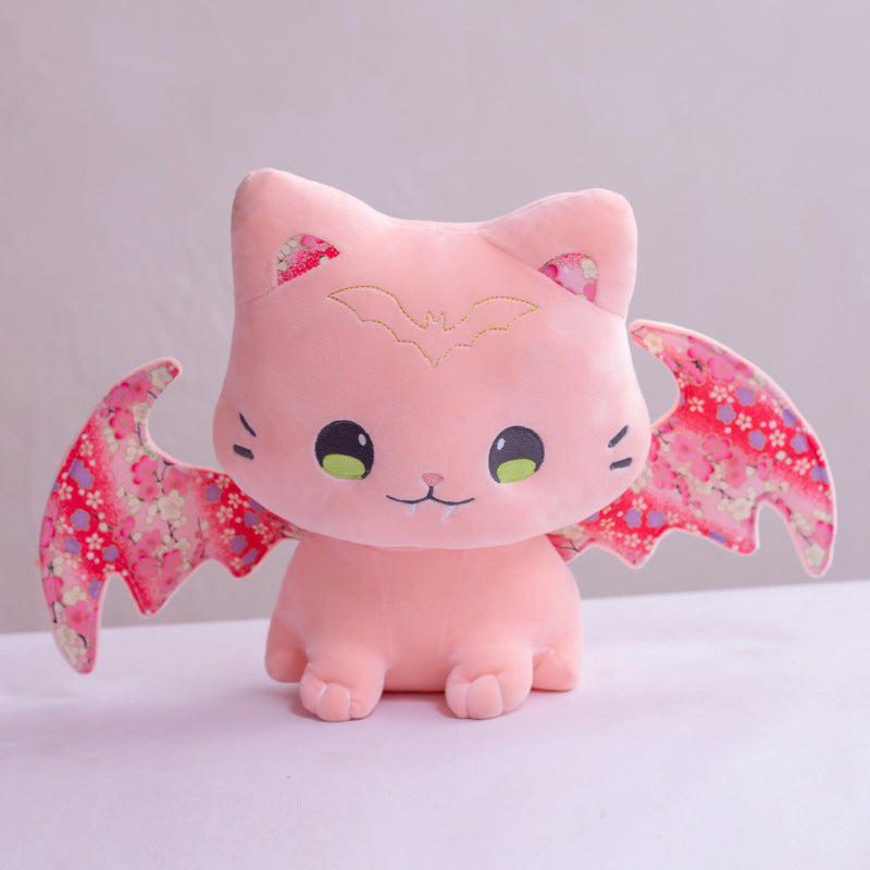 Kawaii Sakura Bat Cat Doll Cat Plush Toy