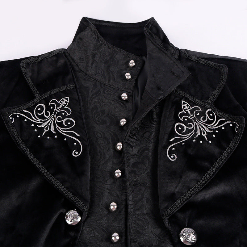 Medieval Style Palace Retro Long Men's Jacket