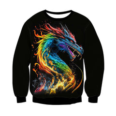 Trendy 3D Print Cool Animal Long Sleeved Sweatshirt