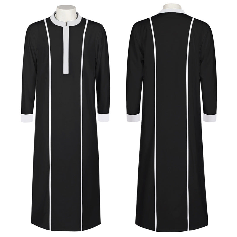 Chic Medieval Wizard Priest Reaper Cosplay Costume Robe