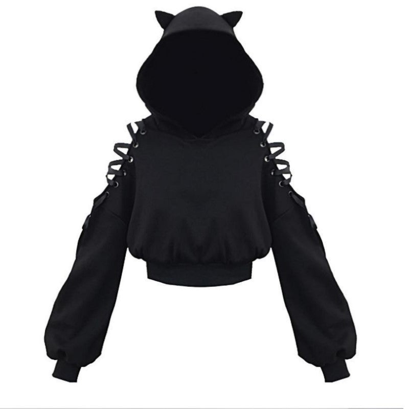 Japanese Style Cartoon Cute Cat Ears Cosplay Hoodie