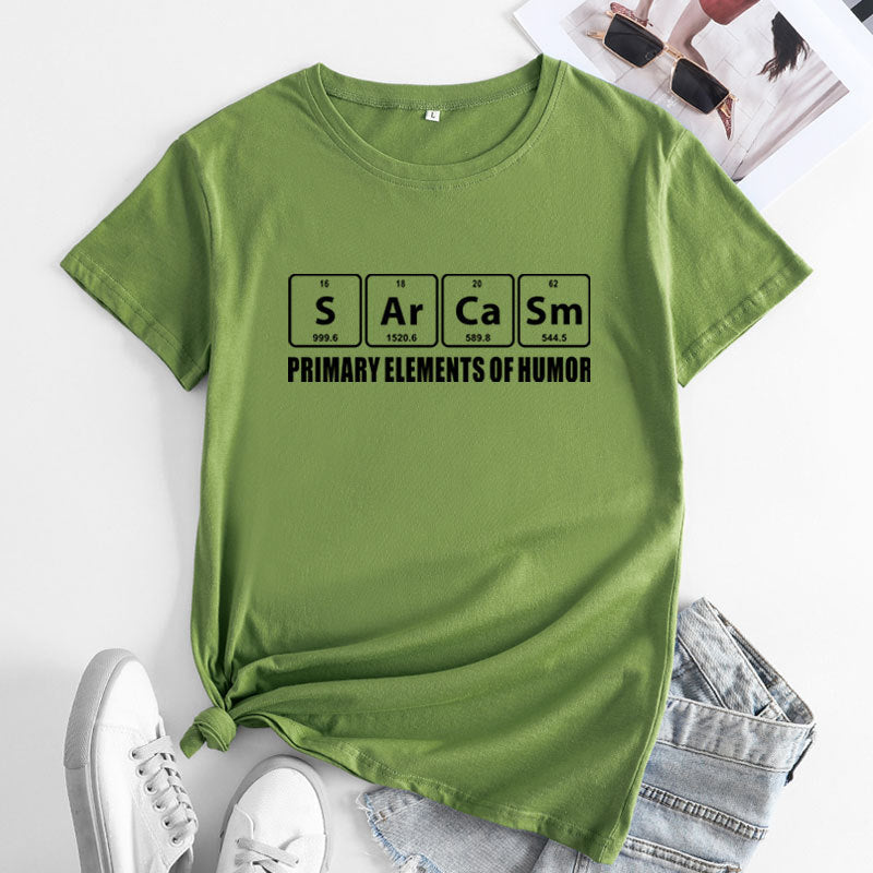 Creative Sarcasm Letter Print Women's T-shirt