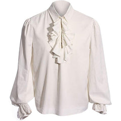 Vampire Style Renaissance Steampunk Ruffled Medieval Shirt