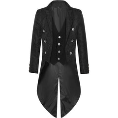 Punk Style Retro Medieval Costume Men's Mid-length Coat Tuxedo