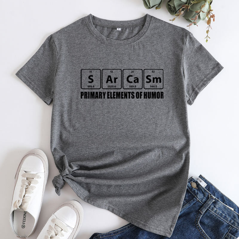 Creative Sarcasm Letter Print Women's T-shirt