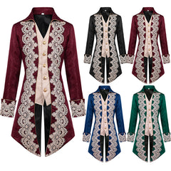 Men's Steampunk Medieval Gothic Victorian Era Coat