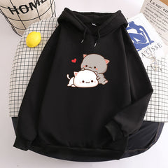 Cute Cartoon Bear Candy Color Slim Hoodie