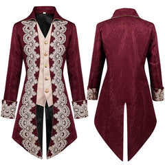 Men's Steampunk Medieval Gothic Victorian Era Coat