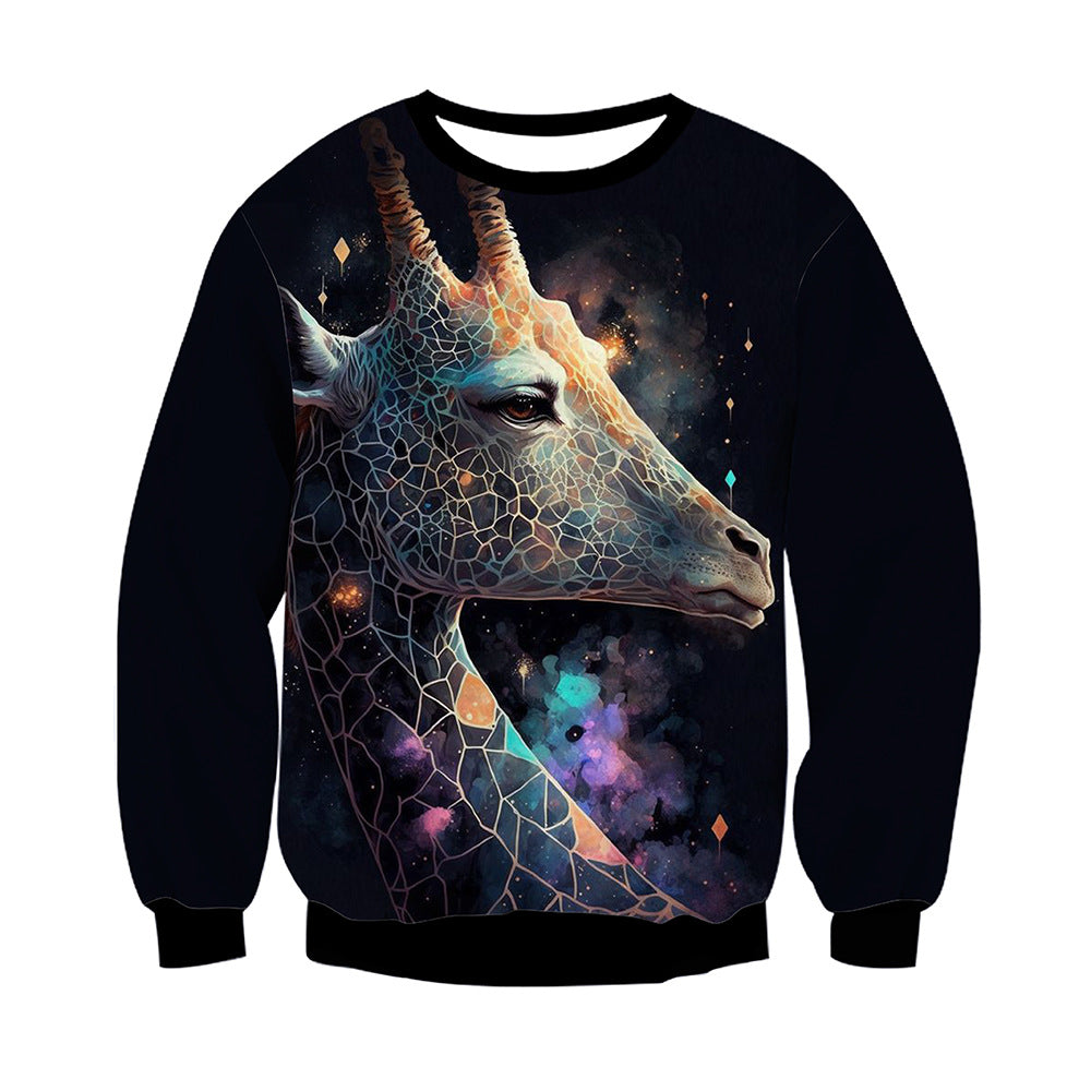 Trendy 3D Print Cool Animal Long Sleeved Sweatshirt