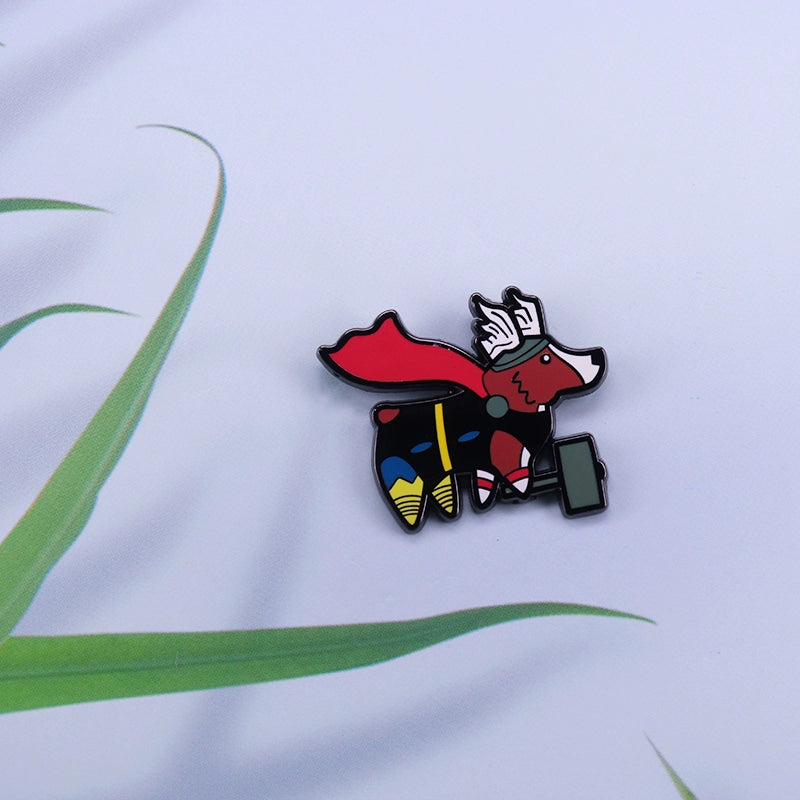 Cute Cartoon Animal Enamel Brooch Dog Lover Gift