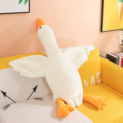 Big White Goose Sleeping Pillow Doll Plush Toy