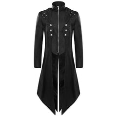 Chic Men's Medieval Retro Mid-length Punk Style Tuxedo