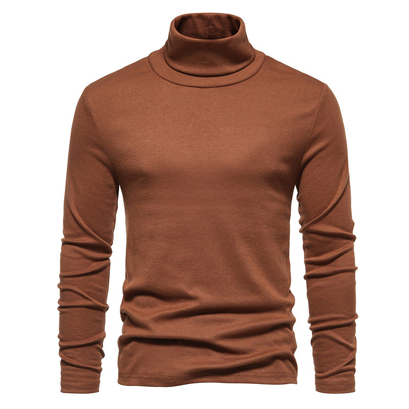 Men's Fashion High Neck Fleece Fit Base Shirt