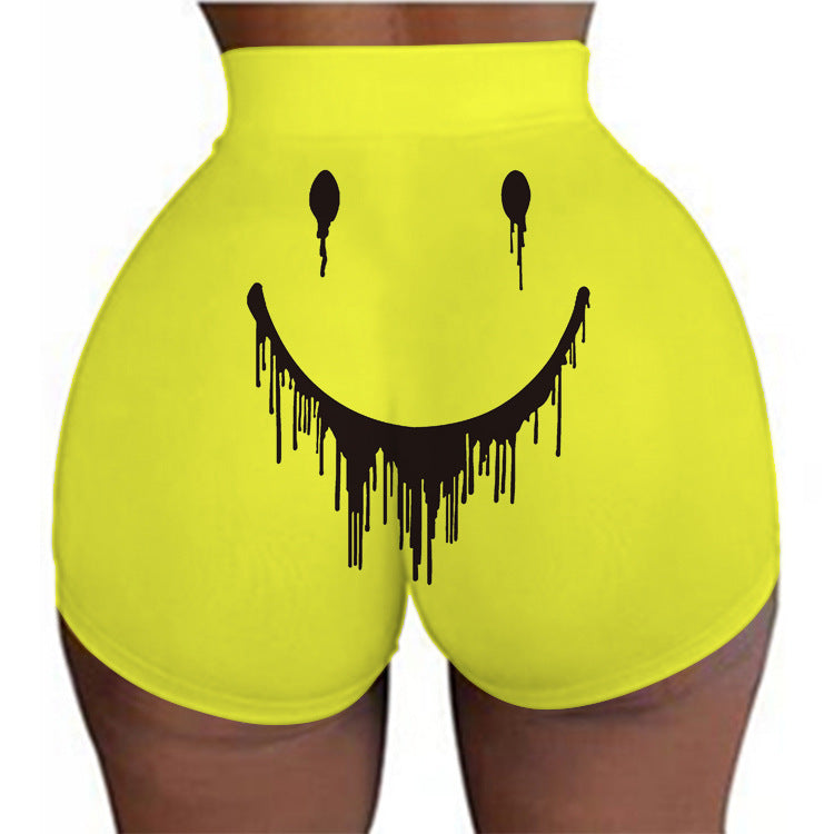 Sexy Women's Hip Wrapping 3D Printed Hot Shorts