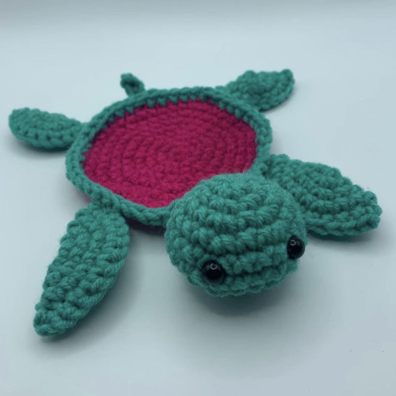 Turtle Insulation Pads Hand-knitted Mug Coaster