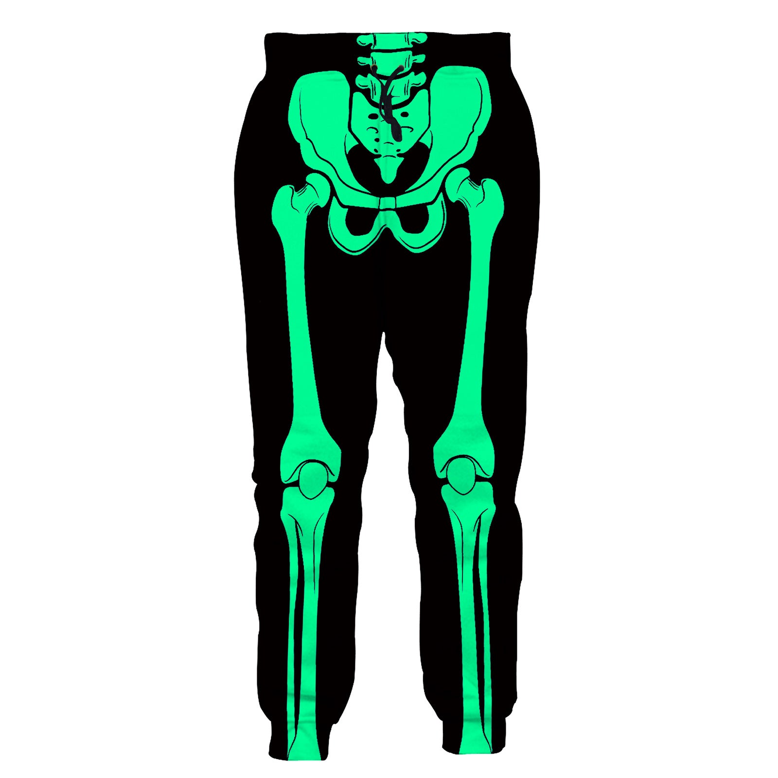 Men's Flame Skeleton 3D Printed Loose Pants