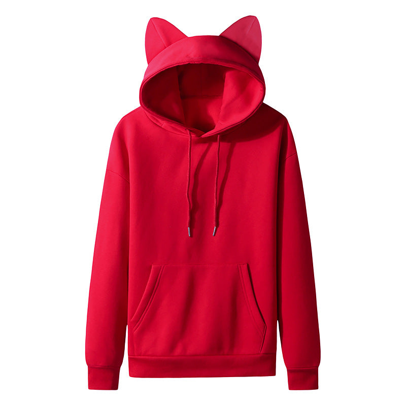 Cute Girls Cat Ears Design Hoodie