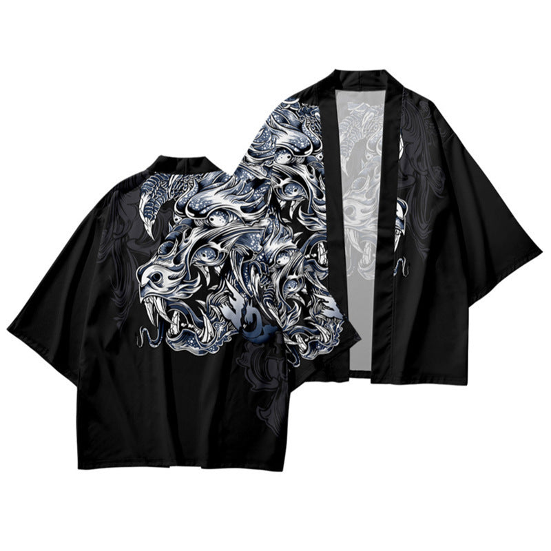 Japanese Ukiyo-e Style Creative Demon Cosplay Kimono