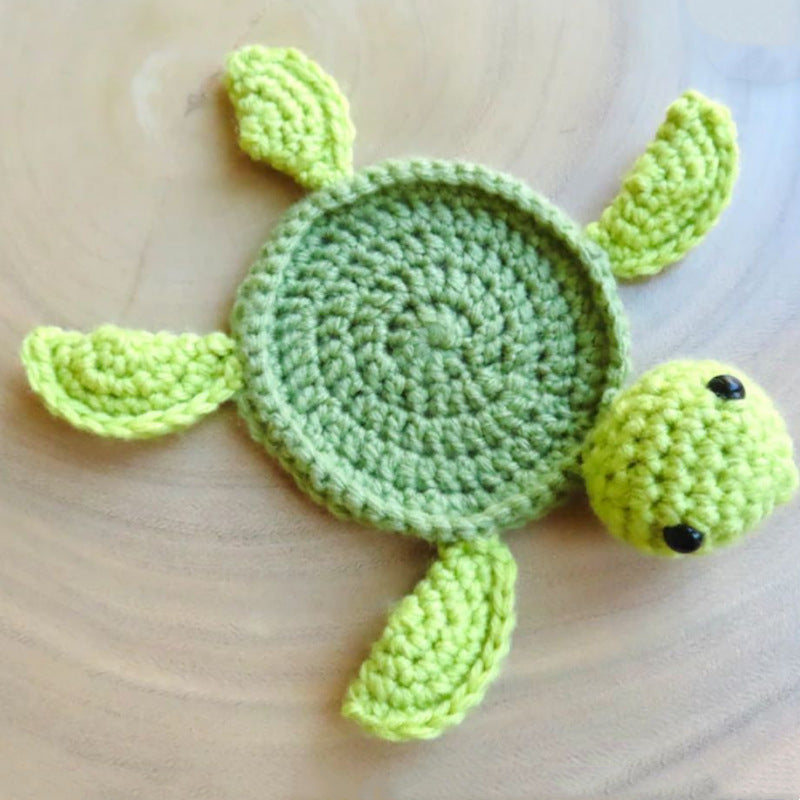 Turtle Insulation Pads Hand-knitted Mug Coaster