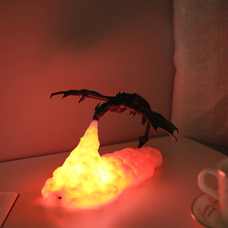 Unique Fire Dragon 3D Printed LED Night Lights Gifts