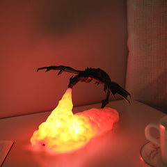 Unique Fire Dragon 3D Printed LED Night Lights Gifts