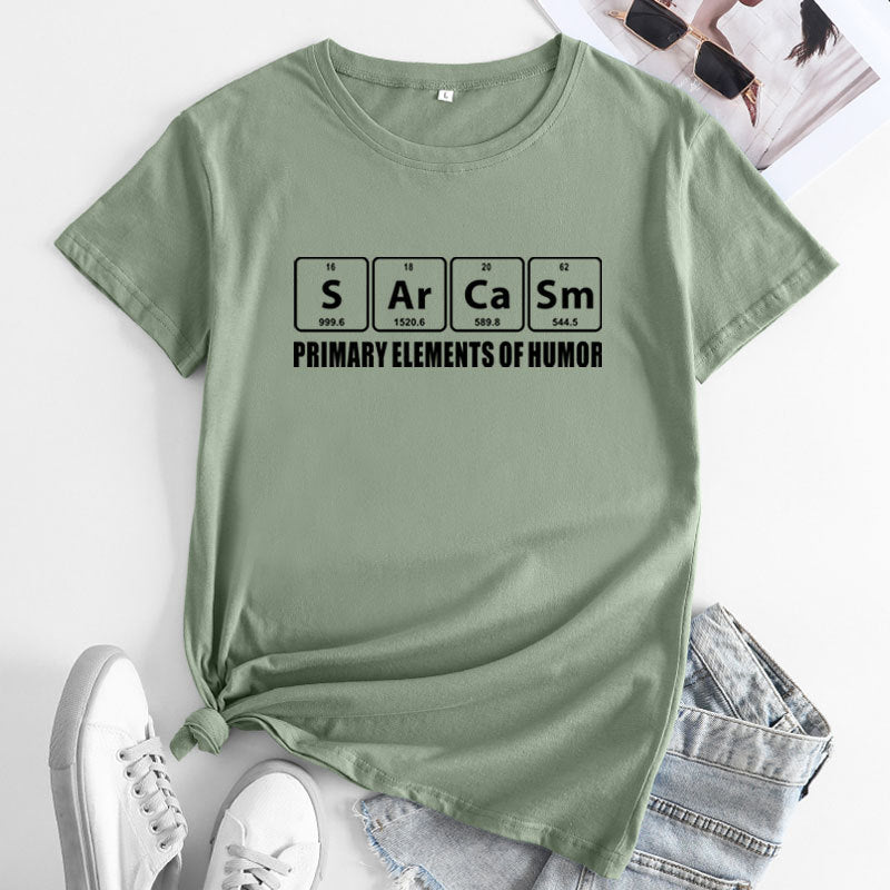 Creative Sarcasm Letter Print Women's T-shirt