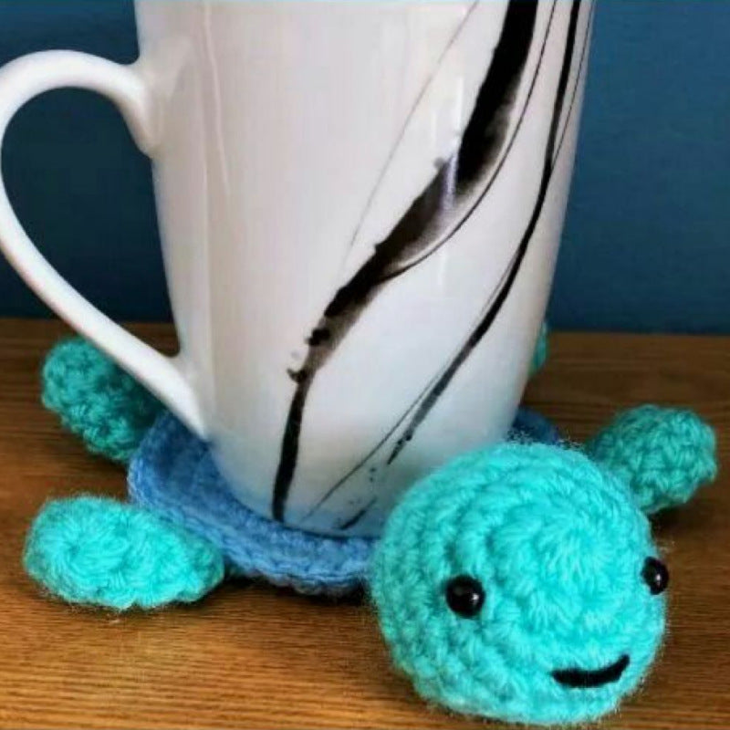 Turtle Insulation Pads Hand-knitted Mug Coaster