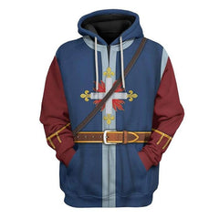 Mens's Knights Templar 3D Printed Cosplay Hoodie