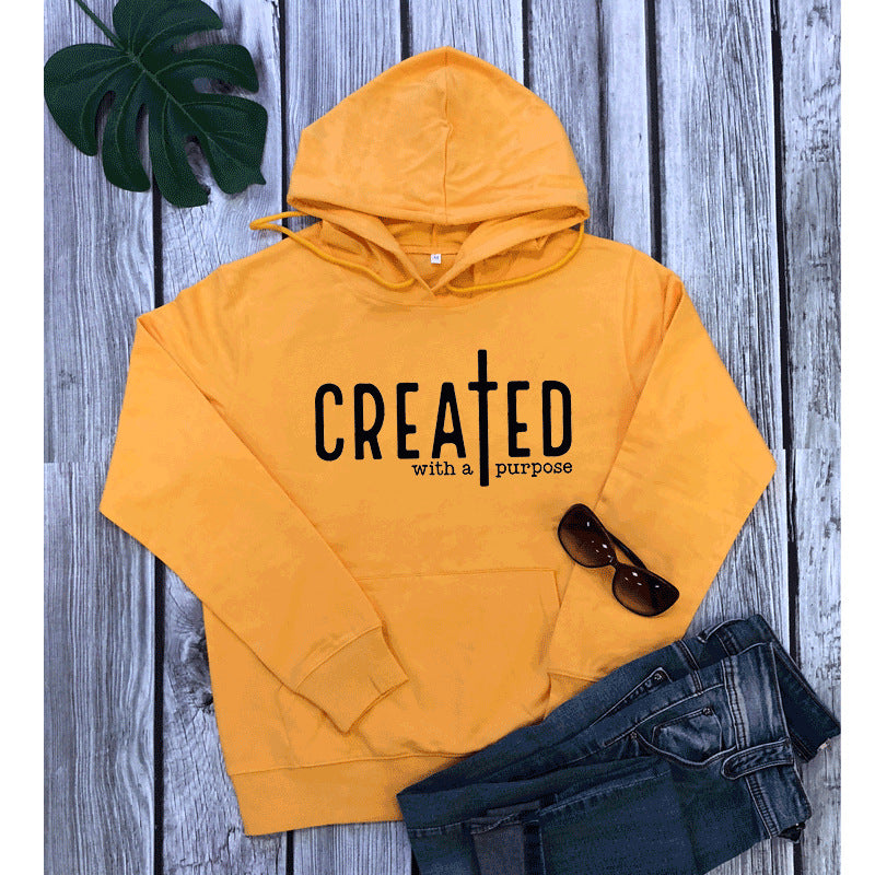 Created with A Purpose Casual Pocket Hoodie