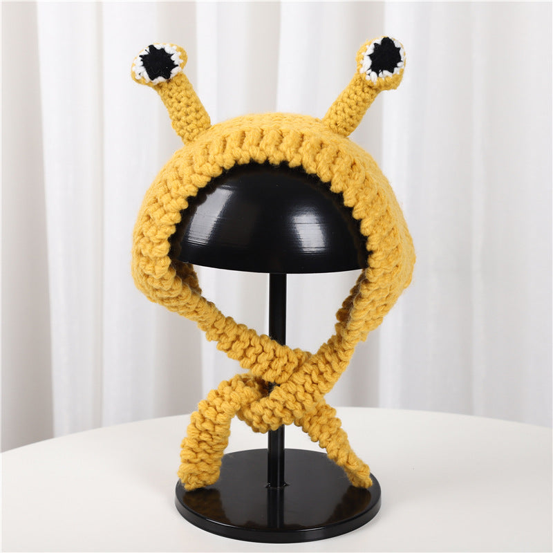 Cute Frog Knitted Hat Headwear