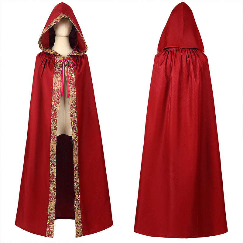 Trendy Unisex Multi Color Medieval Long Cloak