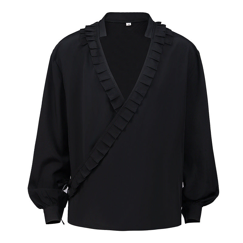 Vampire Style Renaissance Steampunk Ruffled Medieval Shirt – TTAesthetic