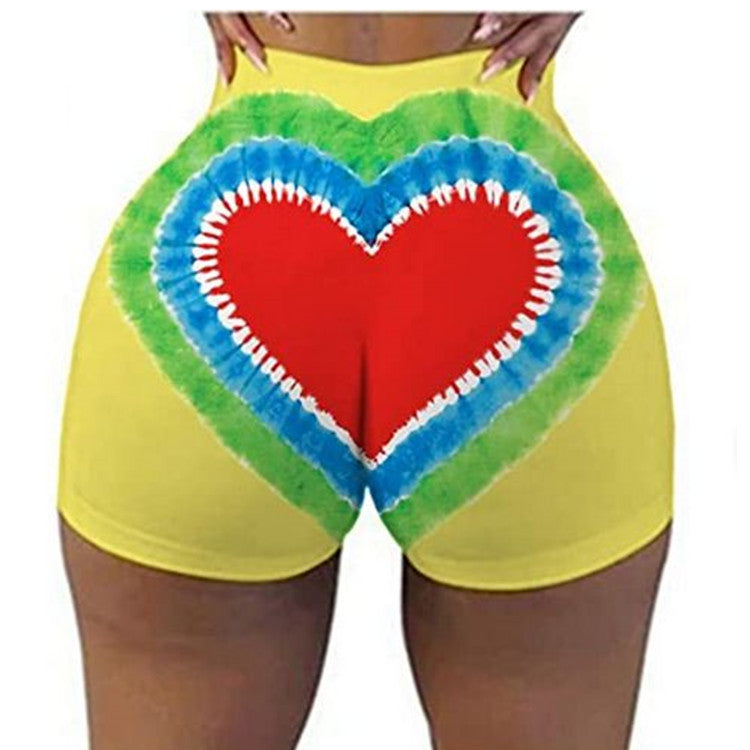 Sexy Women's Hip Wrapping 3D Printed Hot Shorts