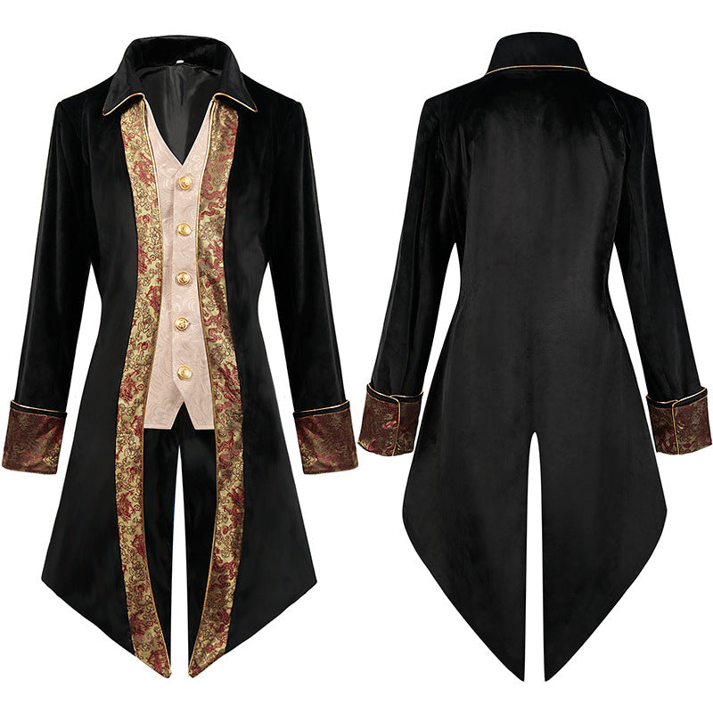 Men's Steampunk Medieval Gothic Victorian Era Coat